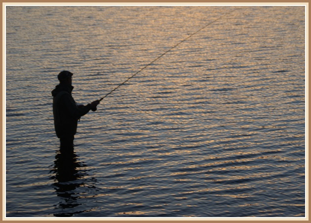 Ég og skugginn minn á veiðum