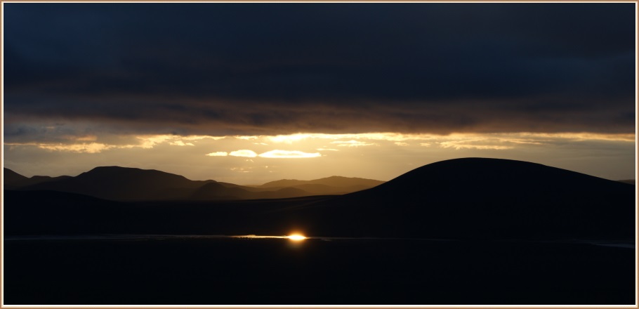 Sólarlag við Veiðivötn