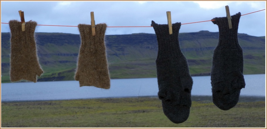 Á snúrunni eftir góðan veiðidag