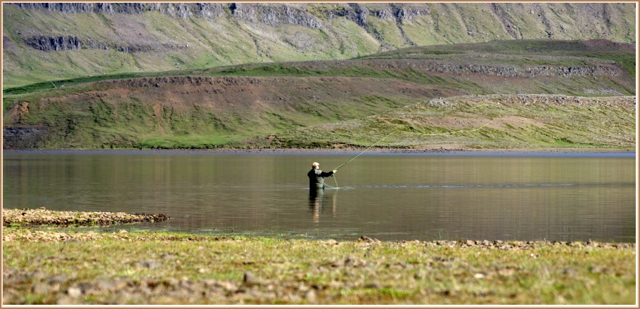 Fallegt kast á fallegum degi