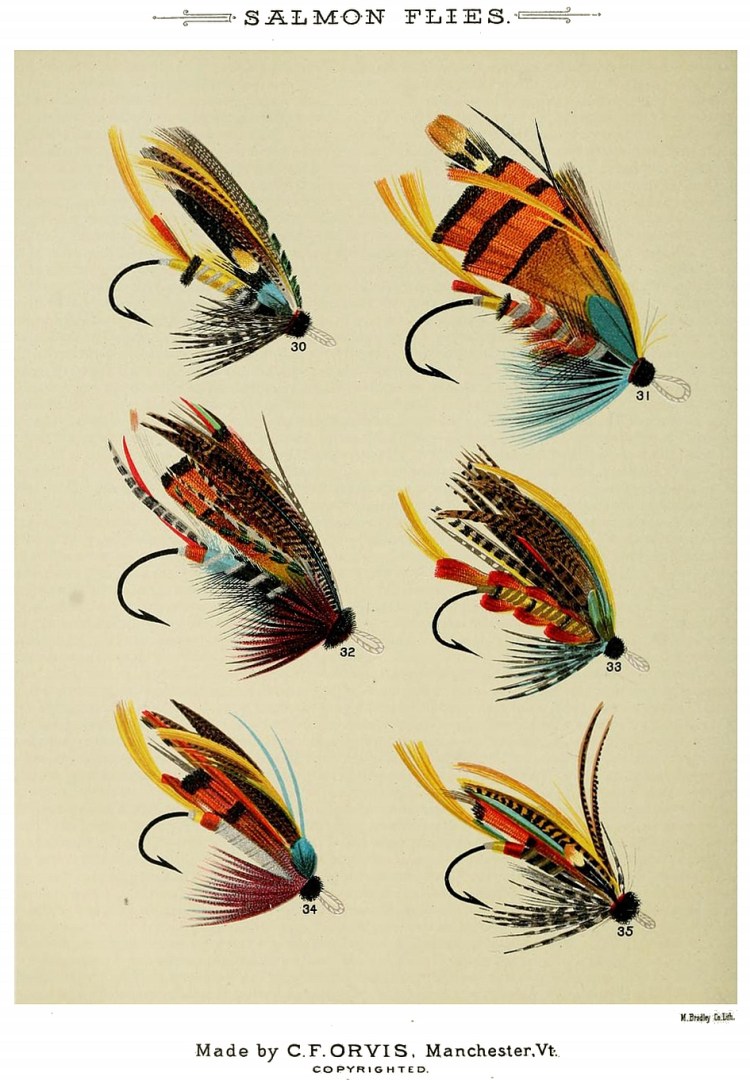 30. Jock Scott – 31. Durham Ranger – 32. Black Dose – 33. Popham – 34. Wilkinson – 35. Black Doctor