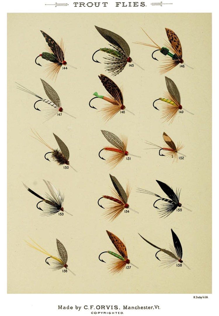 144. Governor – 145. Golden Monkey – 146. Royal Governor – 147. Gray Drake – 148. Grannom – 149. General Hooker – 150. Hare‘s Ear – 151. Southside – 152. Hofland‘s Fancy – 153. Hamlin – 154. Great Red Spinner – 155. Hawtorn – 156. Hoskins – 157. Hod – 158. Iron-blue Dun