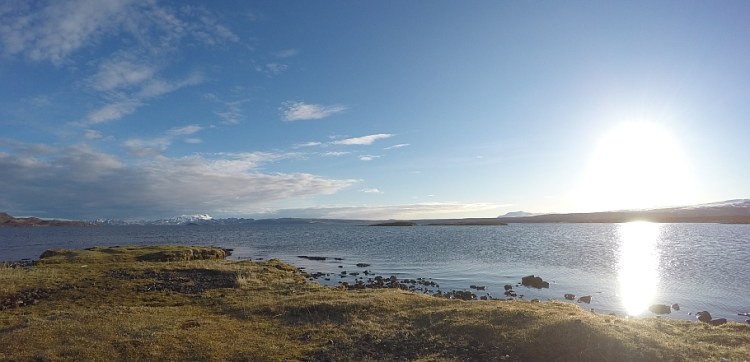 Það var blíða á Þingvöllum í dag