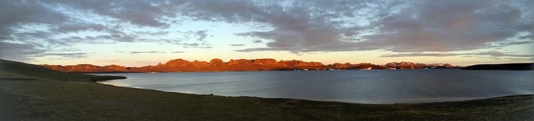 Litlisjór við sólsetur